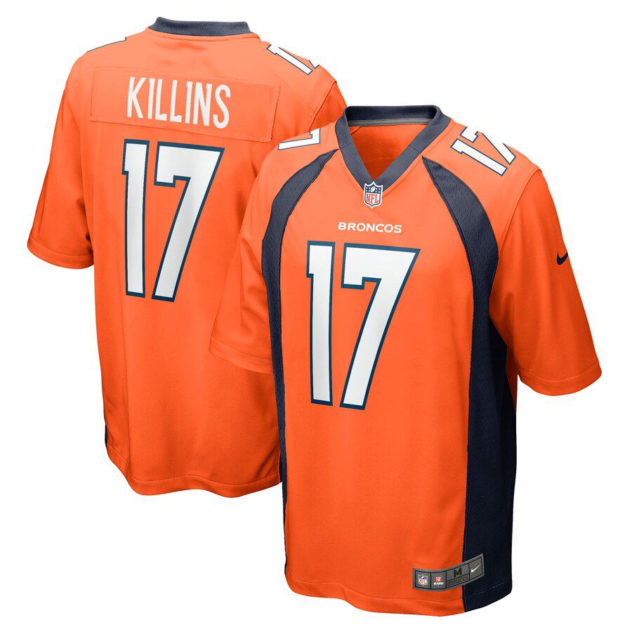 Men Denver Broncos #17 Adrian Killins Nike Orange Game NFL Jersey